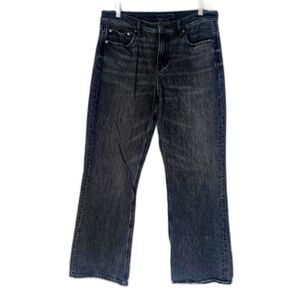 American Eagle Dark Gray Straight Leg Denim Jeans Size 10